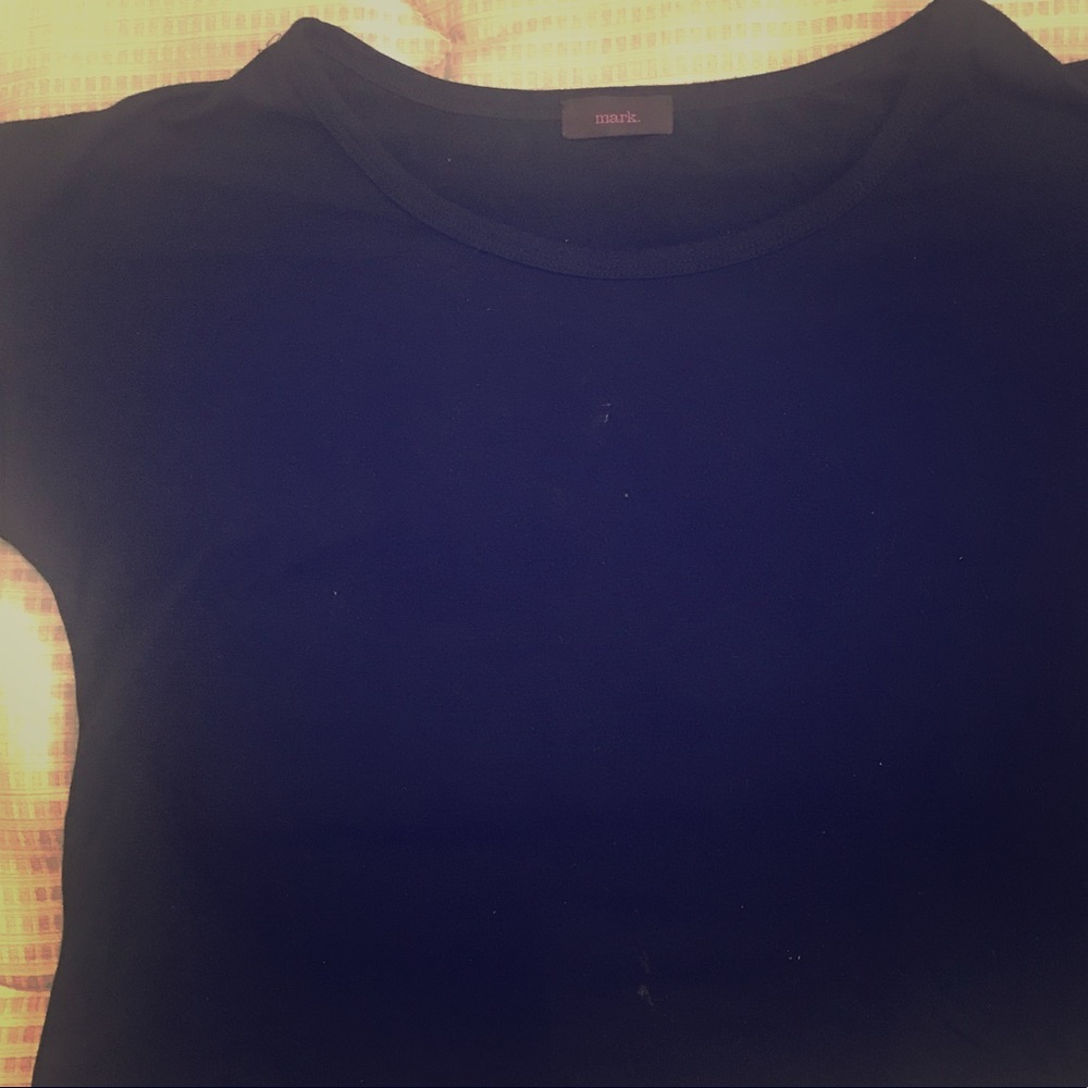 Black mid length shirt by Mark.
